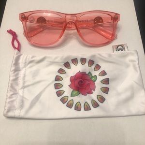 Rainbow OPTX Translucent Rose sunglasses